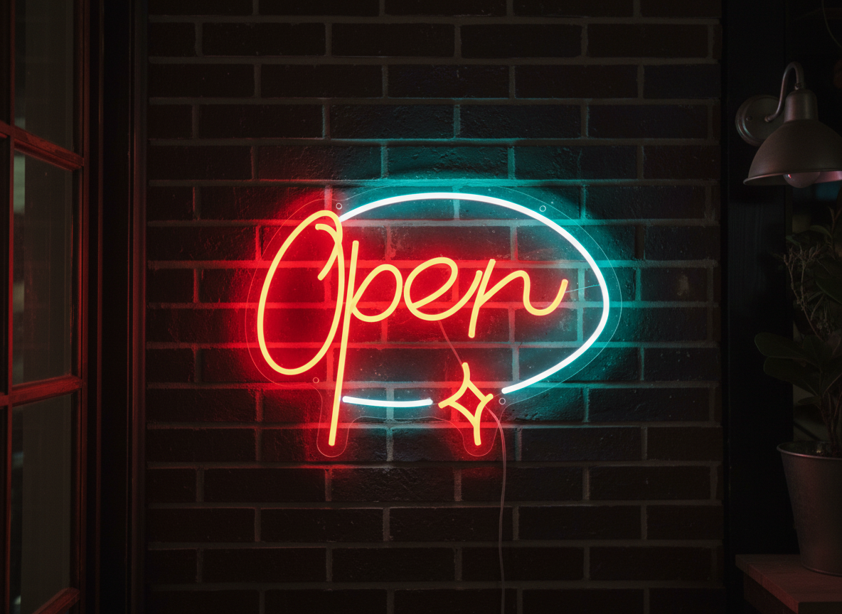 Neon Open Sign for Business Acrylic Led Open Sign