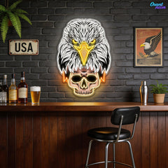 Eagle’s Fury, Skull’s Legacy Neon Sign Light Artwork