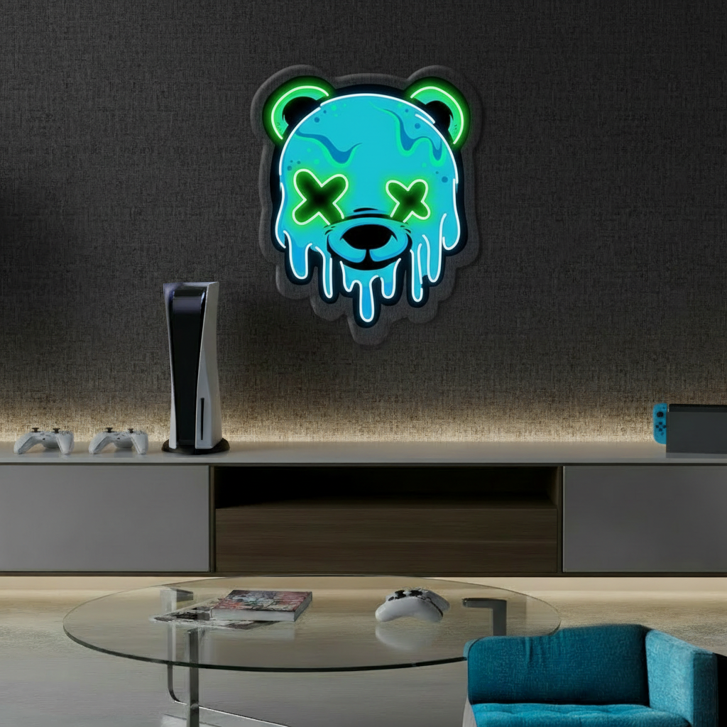 Ice Bear Head Led Neon Sign Home Decor Sign - VN03 - Customneonstudio