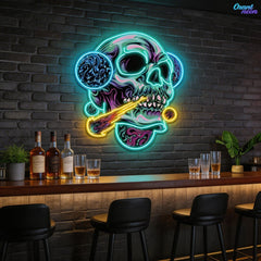 Galactic Skull Neon Sign Light Artwork