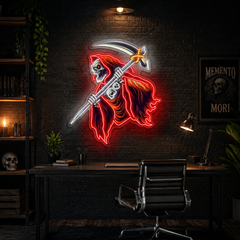 Skull of the Reaper Neon Sign Light Artwork