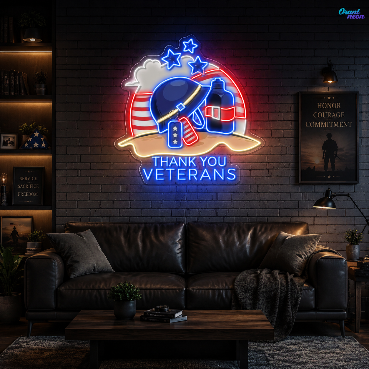 Honoring Heroes with a Toast Neon Sign Light Artwork