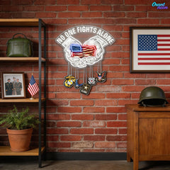 Brave & Bright: Neon Tribute to Veterans Neon Sign Light Artwork