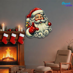 Sweet Santa: A Smile for Christmas Neon Sign Light Artwork