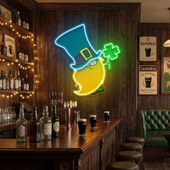 Goblins Luck Saint Patrick's Day Artwork Led Neon Sign Light