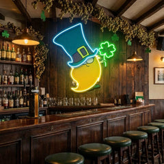 Goblins Luck Saint Patrick's Day Artwork Led Neon Sign Light