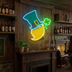 Goblins Luck Saint Patrick's Day Artwork Led Neon Sign Light
