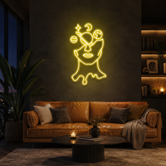Galaxy Brain Led Neon Sign Light