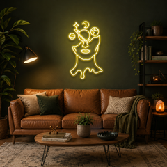 Galaxy Brain Led Neon Sign Light