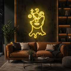 Galaxy Brain Led Neon Sign Light