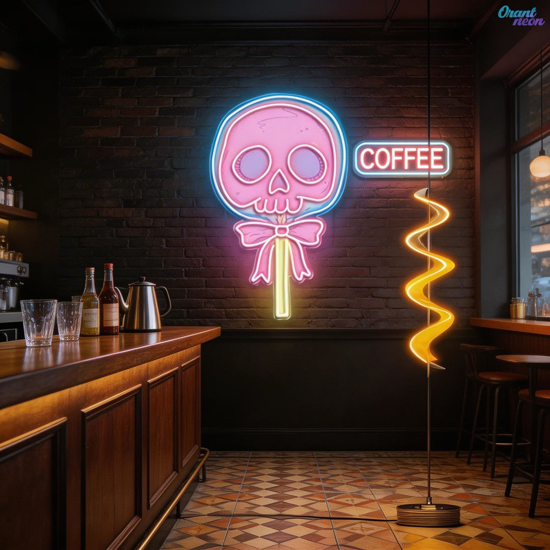 Love Blooms in the Graveyard Neon Sight Light Artwork