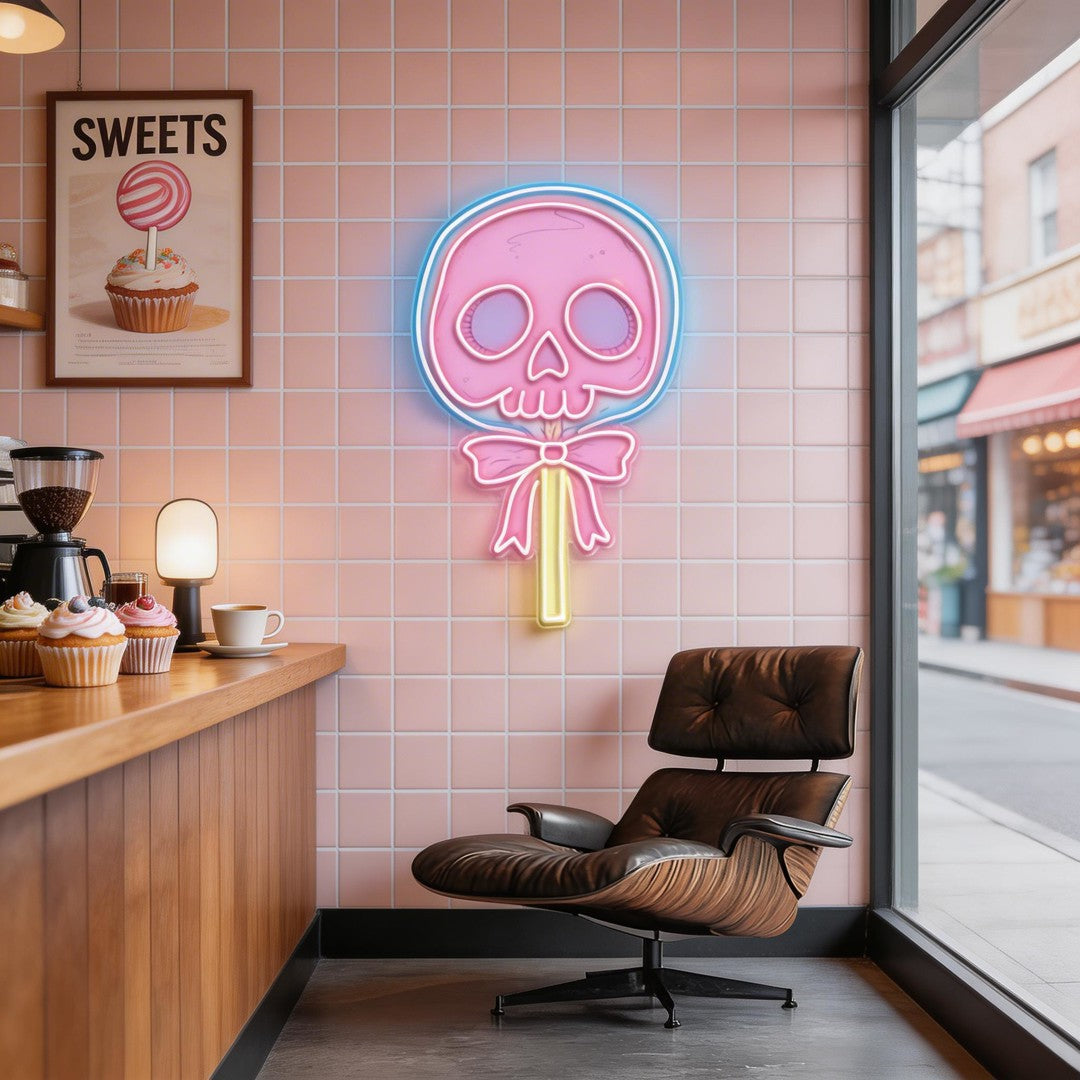 Love Blooms in the Graveyard Neon Sight Light Artwork