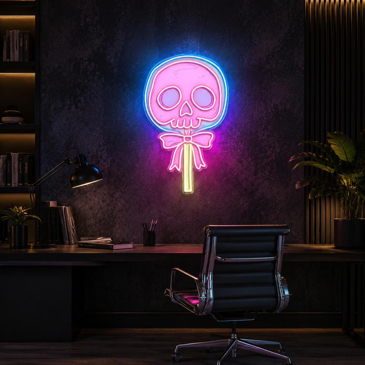 Love Blooms in the Graveyard Neon Sight Light Artwork