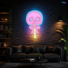 Love Blooms in the Graveyard Neon Sight Light Artwork