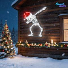 Dapper Skullmas Neon Sign Light Artwork