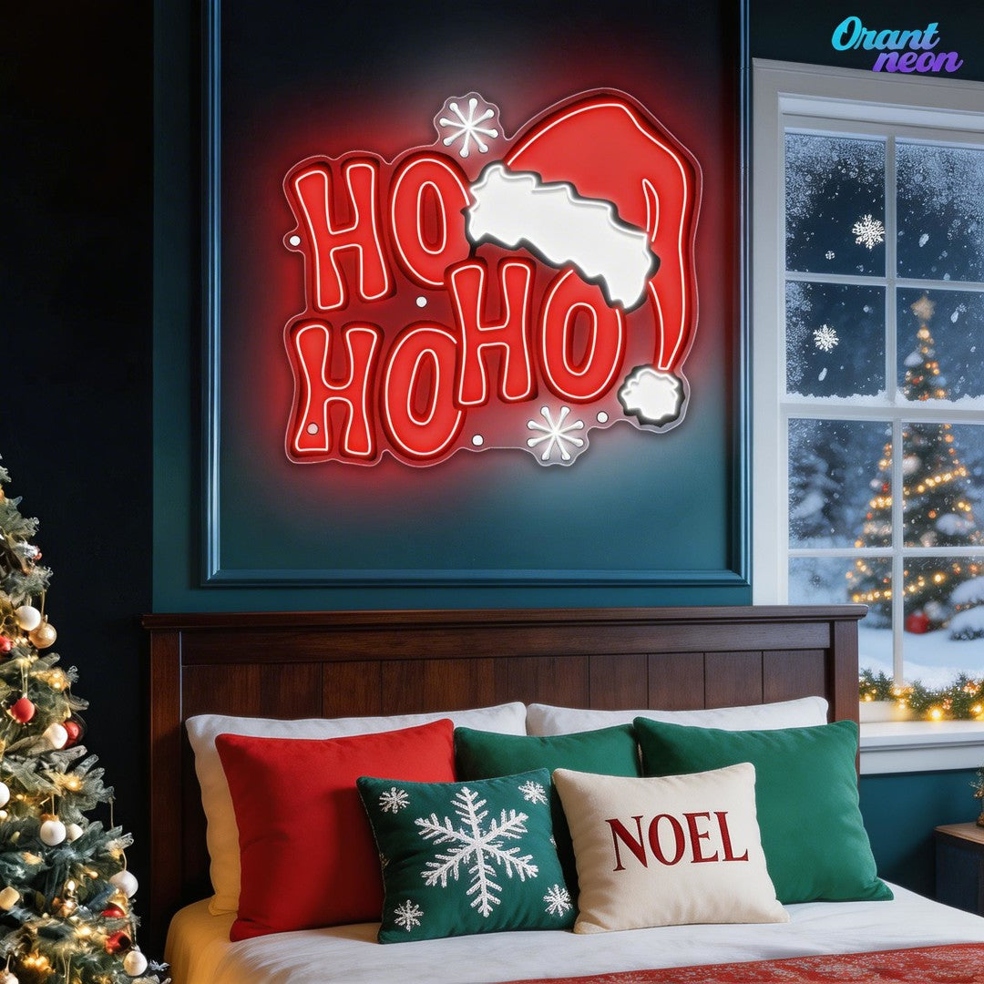 Ho Ho Ho-lly Jolly Neon Sign Light Artwork