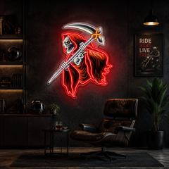 Skull of the Reaper Neon Sign Light Artwork