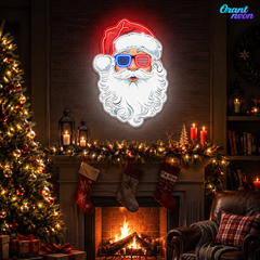 Santa's American Spirit Neon Sign Light Artwork