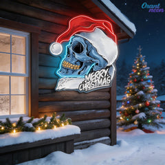 Skull Secrets of Christmas Neon Sign Light Artwork