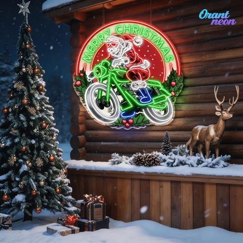 Christmas Cruiser Neon Sign Light Artwork