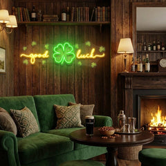 Good Luck Saint Patrick's Day Artwork Led Neon Sign Light