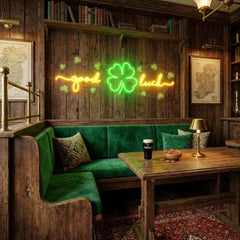 Good Luck Saint Patrick's Day Artwork Led Neon Sign Light