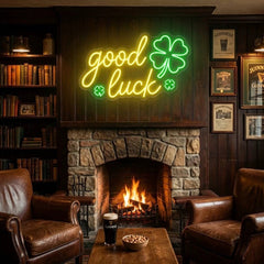 Good Luck Saint Patrick's Day Artwork Led Neon Sign Light