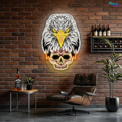 Eagle’s Fury, Skull’s Legacy Neon Sign Light Artwork