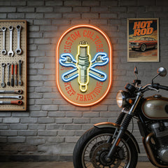 Custom Racing Engine LED Neon Sign Light Pop Art
