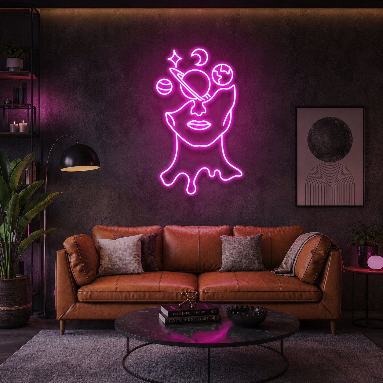 Galaxy Brain Led Neon Sign Light