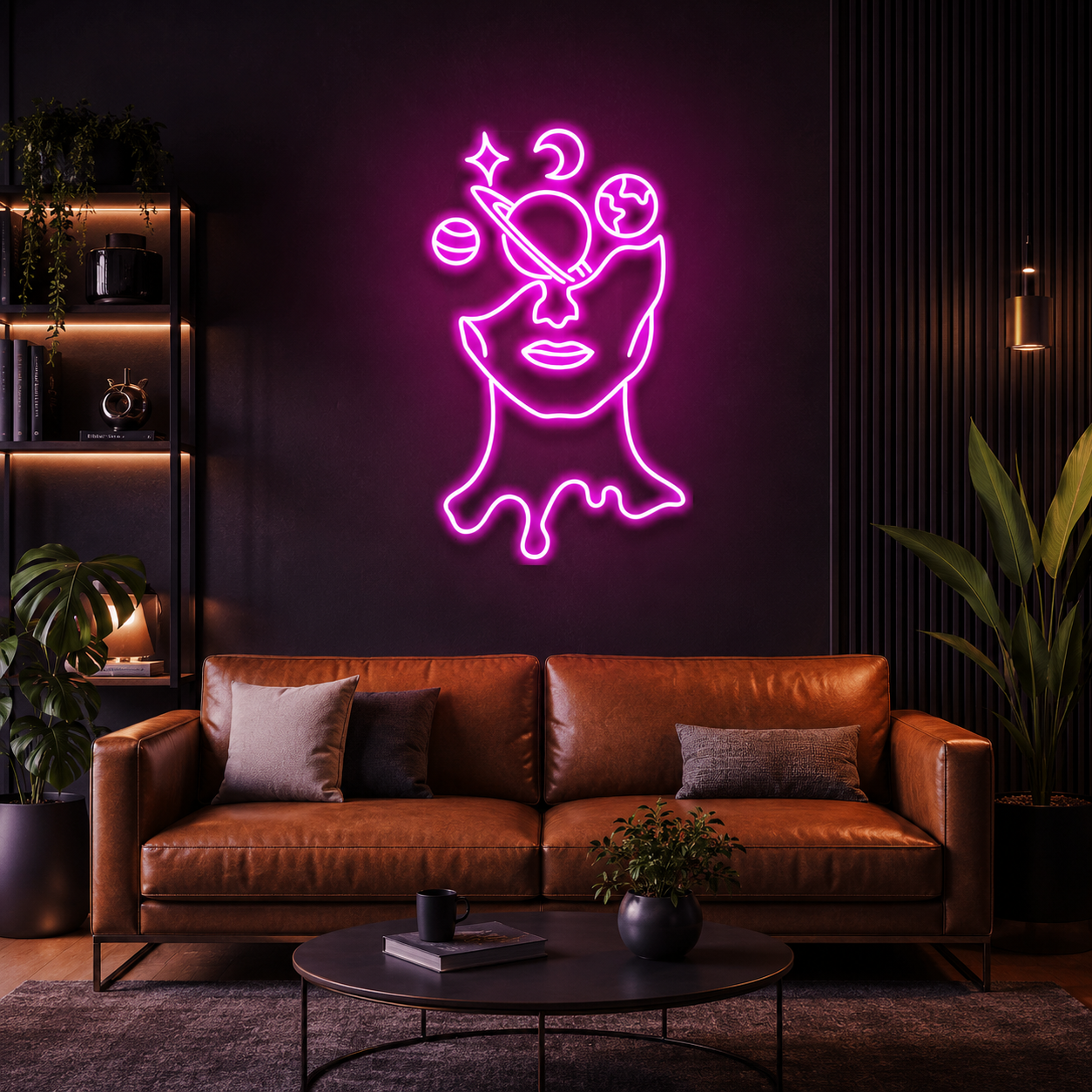 Galaxy Brain Led Neon Sign Light