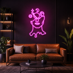Galaxy Brain Led Neon Sign Light