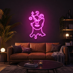 Galaxy Brain Led Neon Sign Light