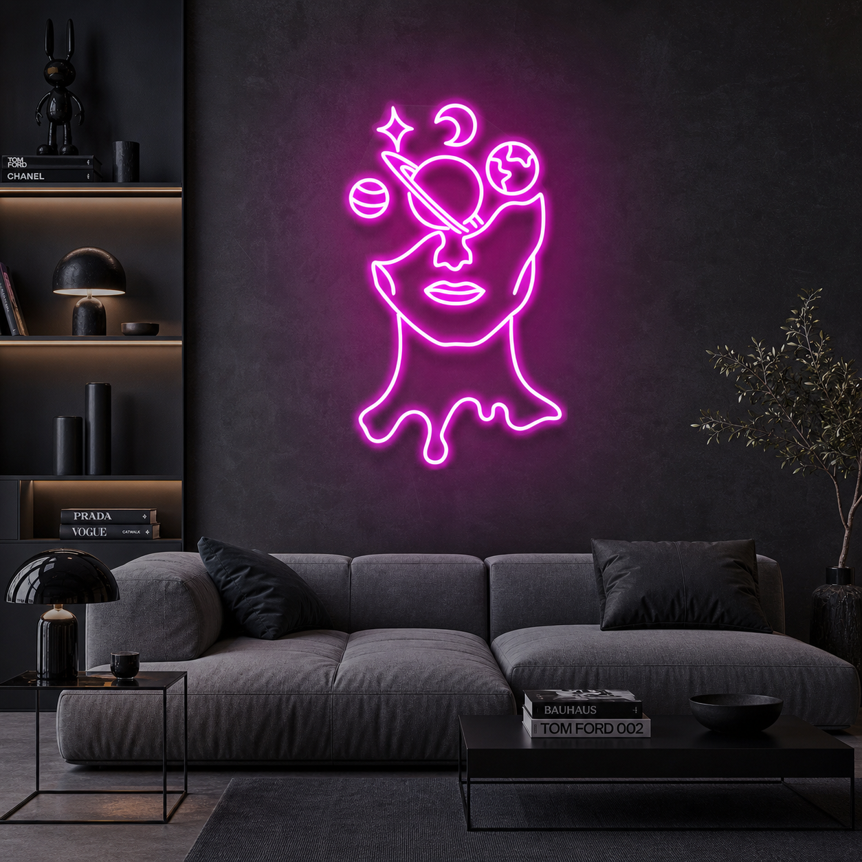 Galaxy Brain Led Neon Sign Light