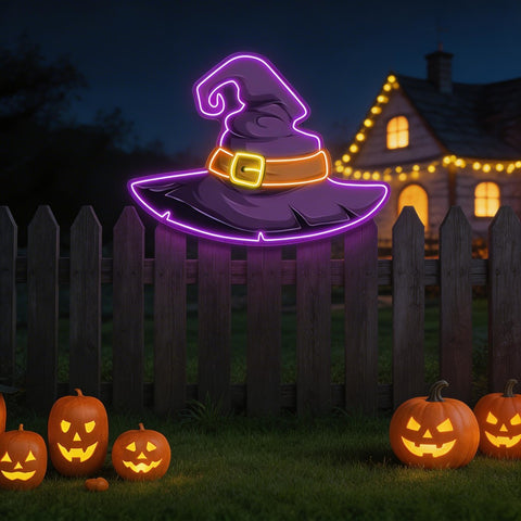 Spooky Jack-O'-Lantern Neon Sign – Halloween Pumpkin LED Wall Decor