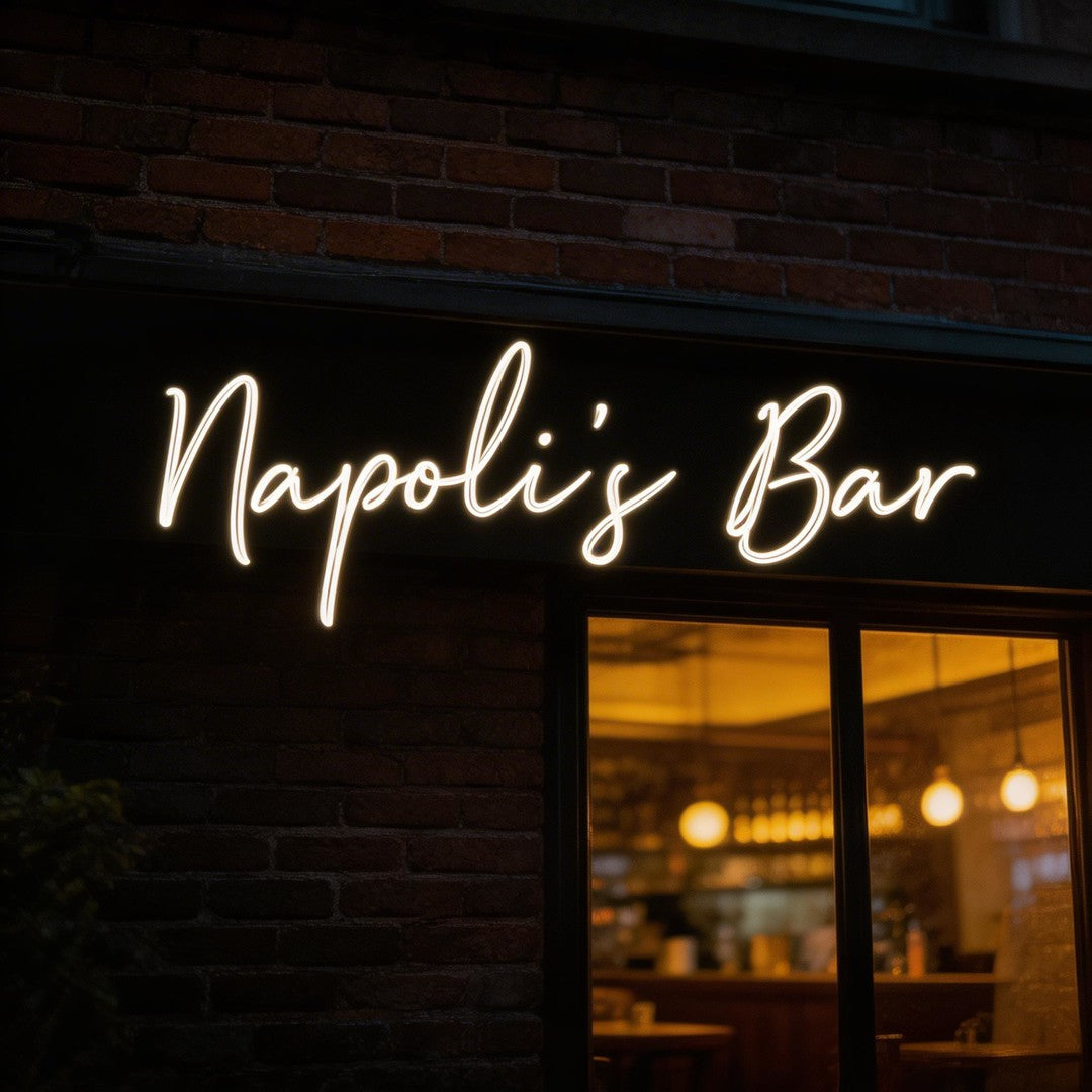 Custom Neon: Napoli’s Bar