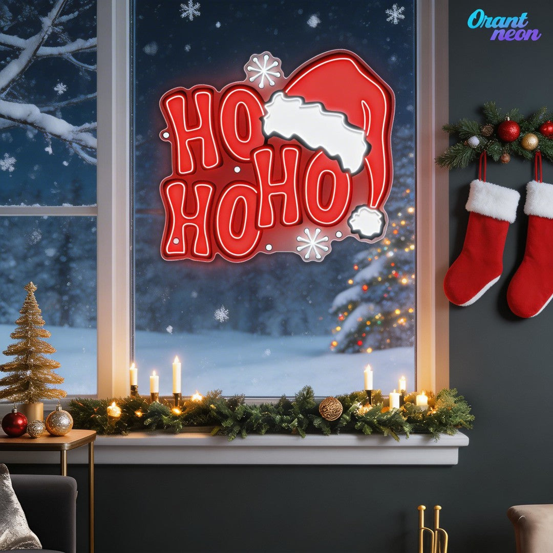 Ho Ho Ho-lly Jolly Neon Sign Light Artwork