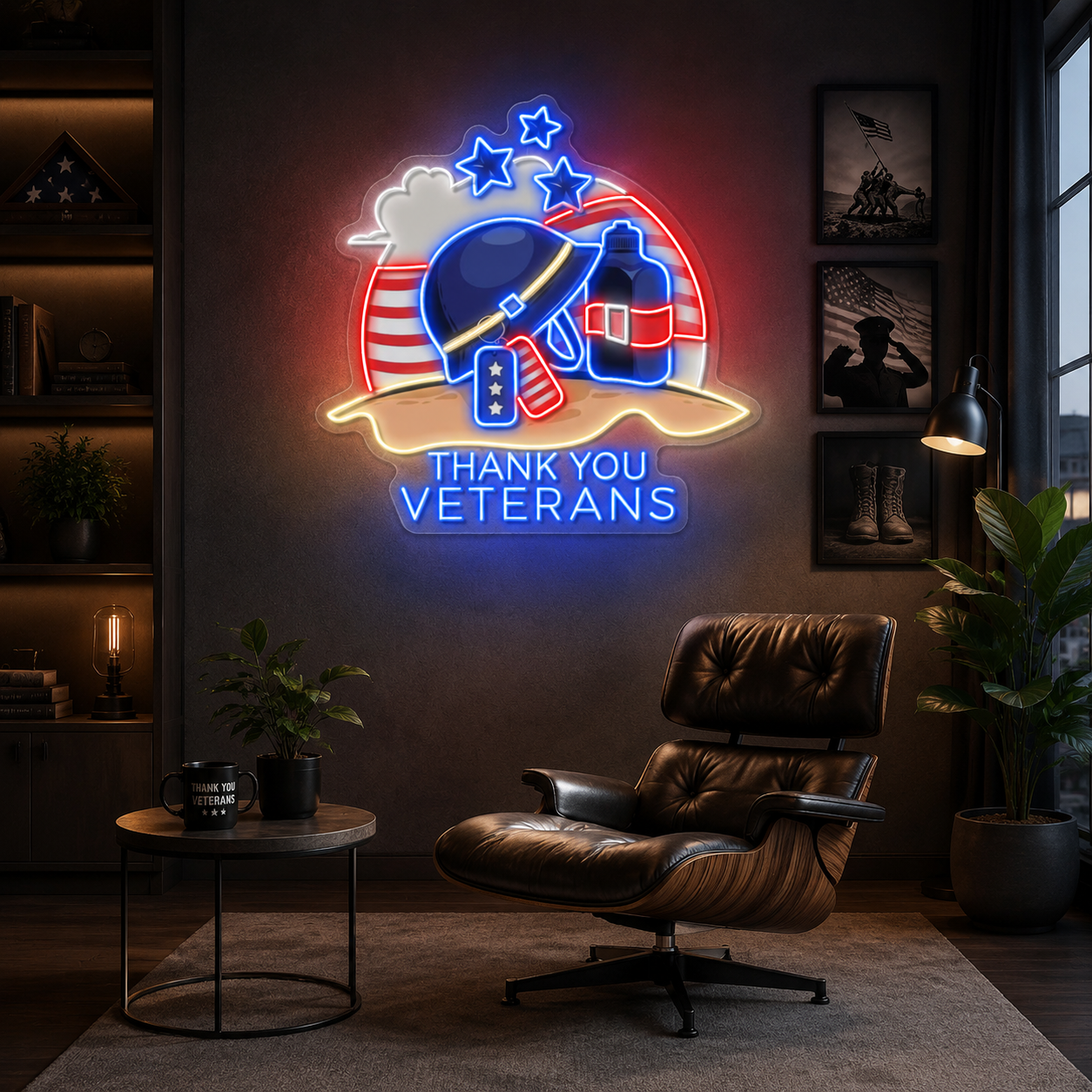 Honoring Heroes with a Toast Neon Sign Light Artwork