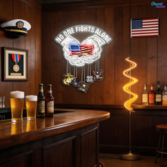 Brave & Bright: Neon Tribute to Veterans Neon Sign Light Artwork