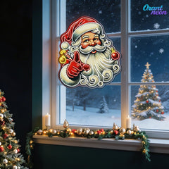 Sweet Santa: A Smile for Christmas Neon Sign Light Artwork