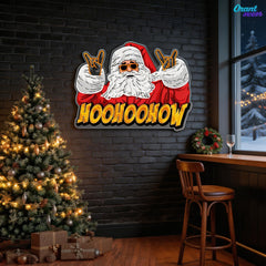 YOLO Claus: A Jolly Neon Twist Neon Sign Light Artwork