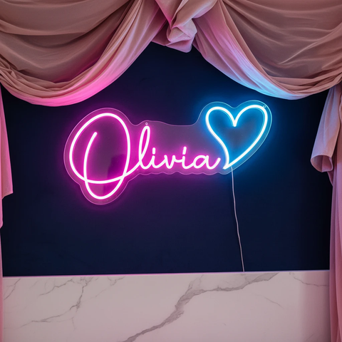 Custom Neon Sign, Custom Neon Sign Wedding, Custom Name Neon Sign