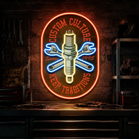 Custom Racing Engine LED Neon Sign Light Pop Art