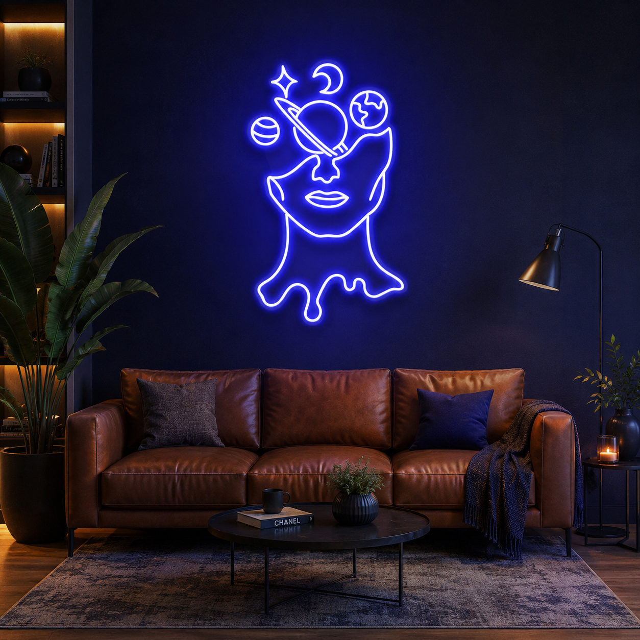 Galaxy Brain Led Neon Sign Light