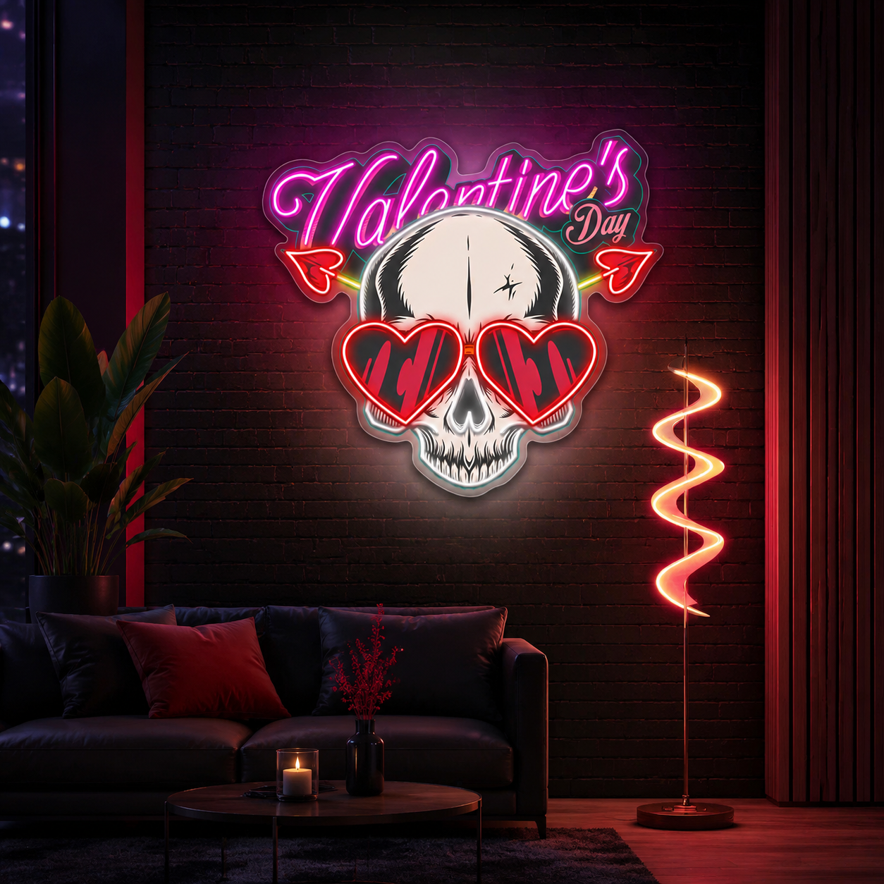 Romance with a Bite Best Gift For Valentine Neon Sight Light Artwork