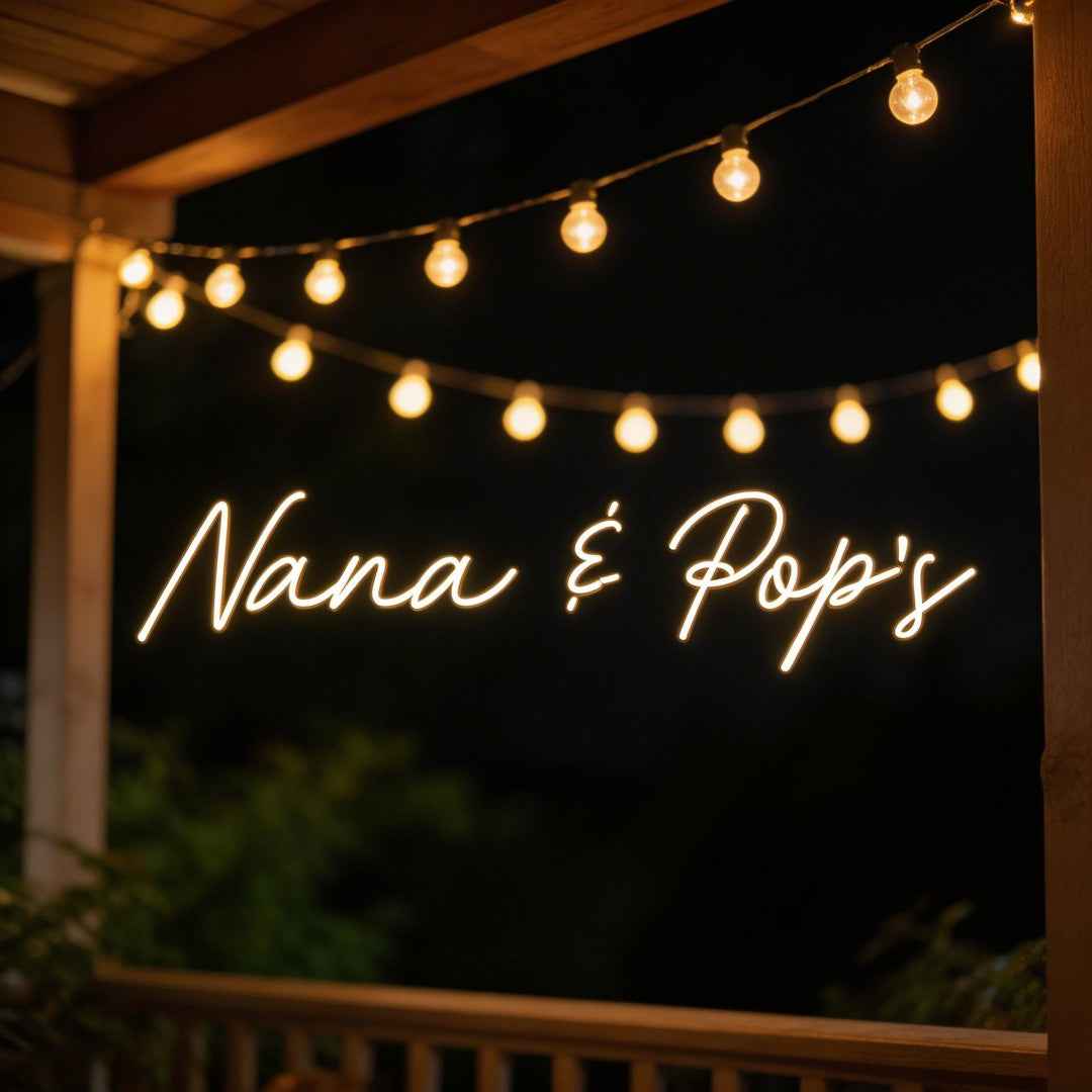 Custom Neon: Nana & Pop's
