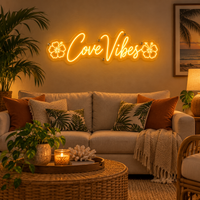 Cove Vibes Logo - Custom LED Neon Sign