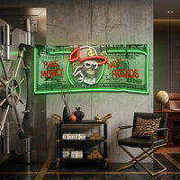 Money's Power Collapse Art LED Neon Sign Light Pop Art