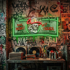 Money's Power Collapse Art LED Neon Sign Light Pop Art