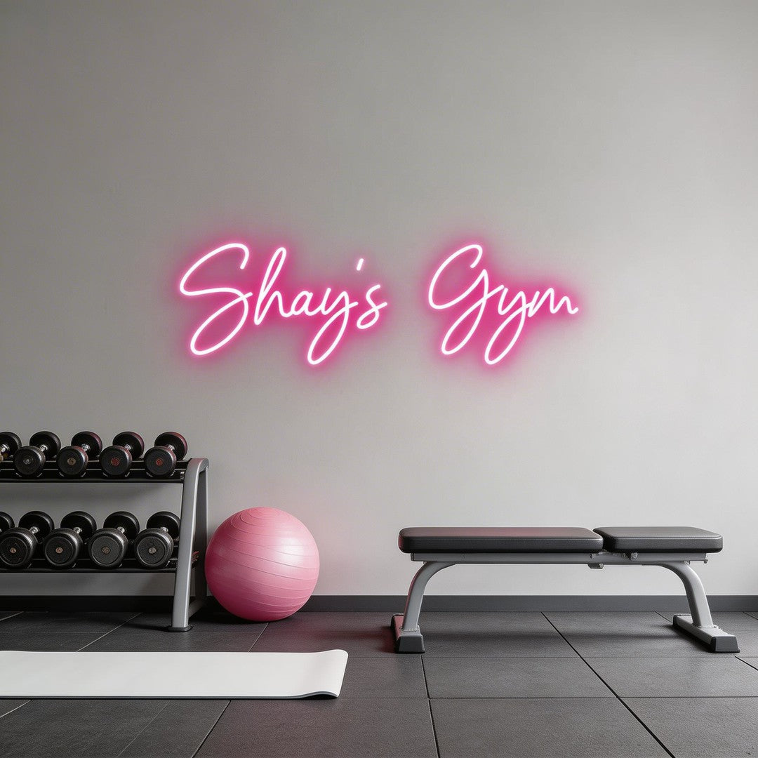 Custom Neon: Shay's Gym